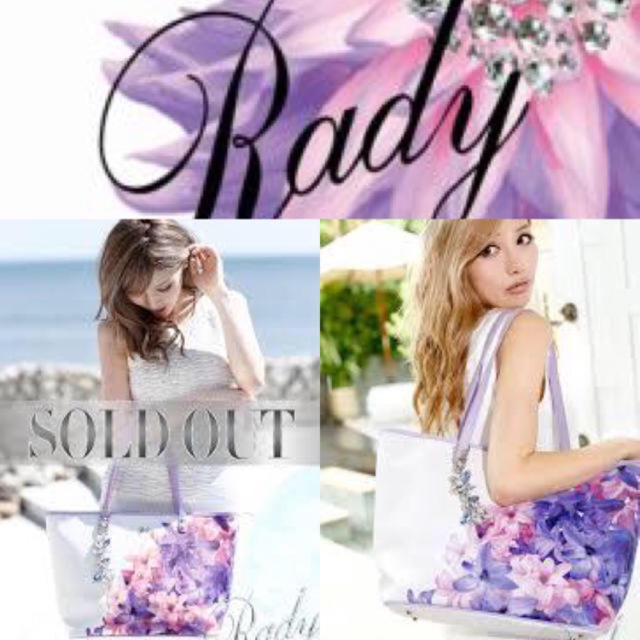 Rady(レディー)の 【Rady】新品使用タグ付き♡エレガンスフラワー柄トートバッグ+.＊ レディースのバッグ(トートバッグ)の商品写真