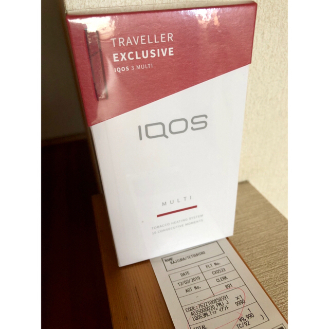 IQOS3 マルチ iQOS3 空港 免税店 限定色 レッド ★レシート付