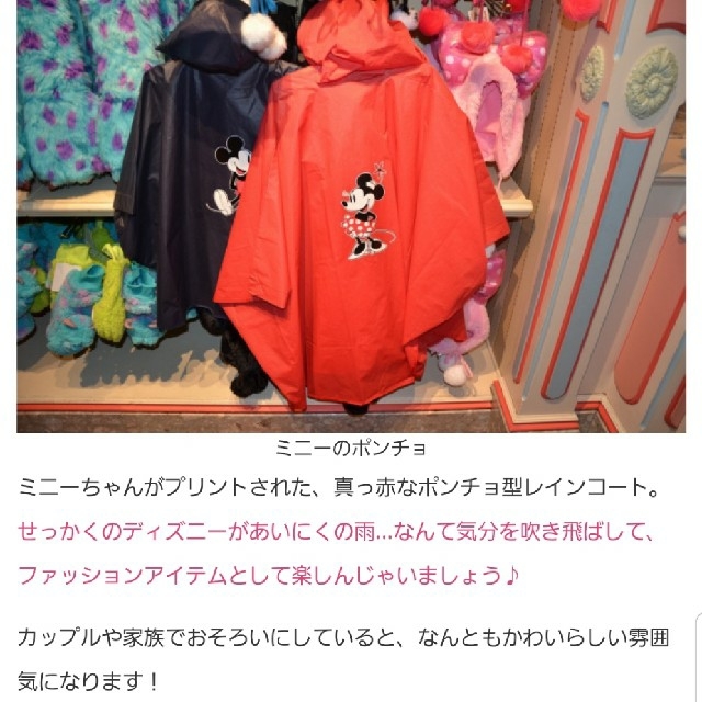 Disney 美品 ﾃﾞｨｽﾞﾆｰﾗﾝﾄﾞ ﾚｲﾝｺｰﾄ ﾎﾟﾝﾁｮの通販 By あゆゆ プロフ必読 S Shop ディズニーならラクマ