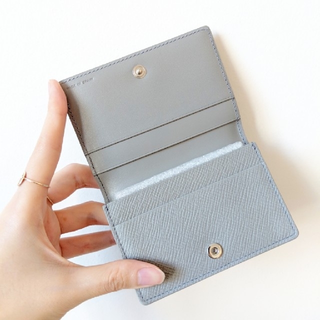 Smythson(スマイソン)の【新品】SMYTHSON パナマ カードケース グレー ユニセックス 名刺入れ メンズのファッション小物(名刺入れ/定期入れ)の商品写真