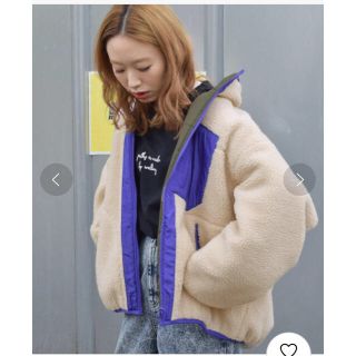 ダブルクローゼット(w closet)の新品 ボア リバーシブル タフタリー ブルゾン ボアブルゾン  (ブルゾン)