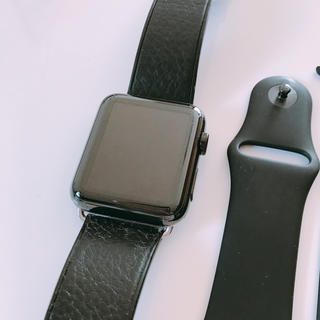 アップルウォッチ(Apple Watch)の雪ダルマ様専用♡ Apple Watch アップルウォッチ ブラック(腕時計(デジタル))