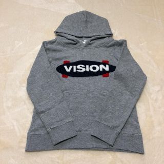 ヴィジョン ストリート ウェア(VISION STREET WEAR)のキッズ VISION パーカー グレー(ジャケット/上着)