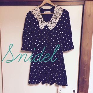 スナイデル(SNIDEL)のsnidel♡新品タグ付きドットワンピ(ミニワンピース)