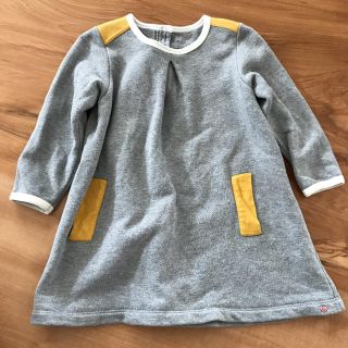 プチバトー(PETIT BATEAU)のPetit Bateau スウェット ワンピース(ワンピース)