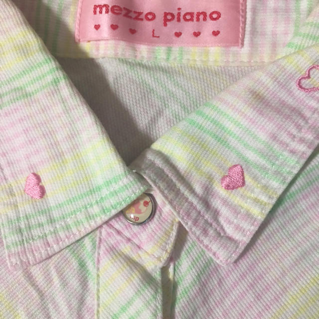 mezzo piano(メゾピアノ)のメゾピアノ   シャツブラウス  L   160 キッズ/ベビー/マタニティのキッズ服女の子用(90cm~)(Tシャツ/カットソー)の商品写真