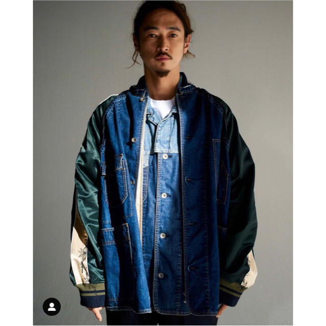 sacai  19ss  Dr.Woo Denim×Stadium Jacket