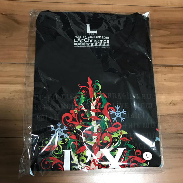 L'Arc～en～Ciel(ラルクアンシエル)の【最終値下げ】ラルクリスマス LOGO Tシャツ Ｌ★ メンズのトップス(Tシャツ/カットソー(半袖/袖なし))の商品写真