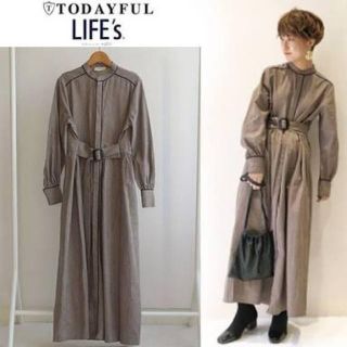 トゥデイフル(TODAYFUL)の美品☆Todayful ぱいぴんぐチェックドレス(ロングワンピース/マキシワンピース)