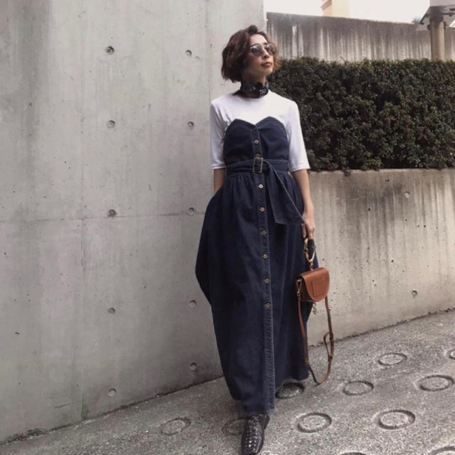 ワンピースAmeri VINTAGE DENIM UNIFY DRESS