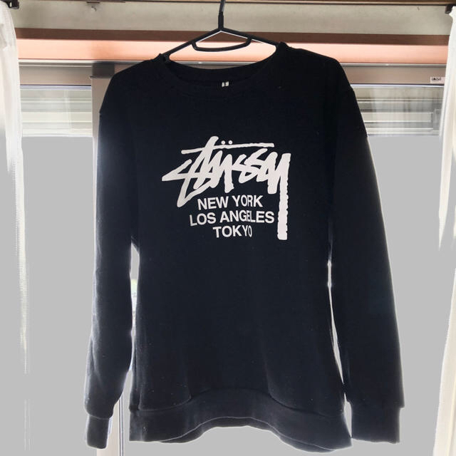 STUSSY - STUSSY 黒トレーナーの通販 by 4869's shop｜ステューシーならラクマ