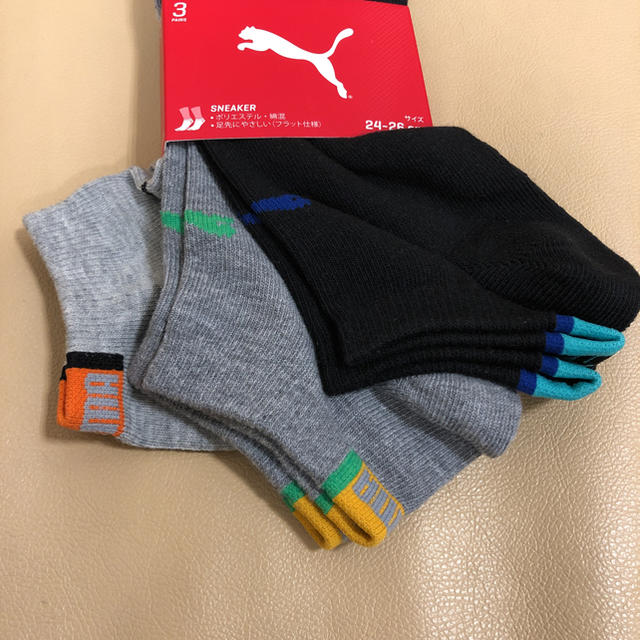 PUMA(プーマ)の新品 メンズ PUMA プーマ スニーカーソックス3足組 メンズのレッグウェア(ソックス)の商品写真