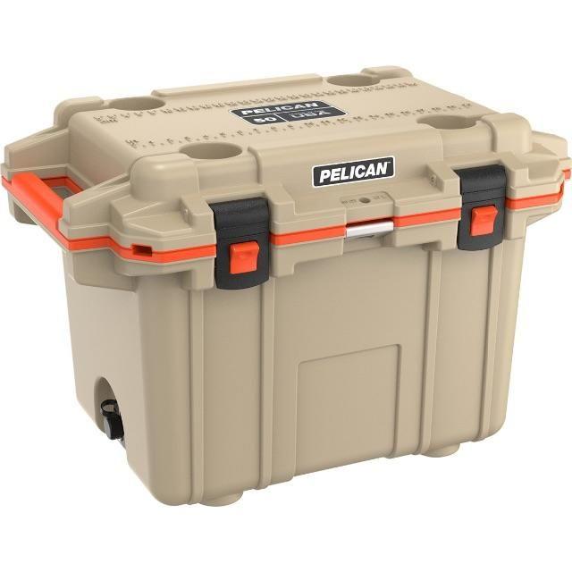 ペリカン 50QT クーラーボックス Tan/Orange ステッカー付