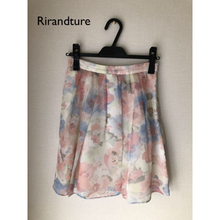 リランドチュール(Rirandture)の(Rirandture) 花柄のオーガンジーのスカート 春夏(ミニスカート)