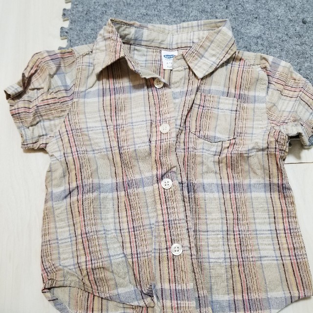 Old Navy(オールドネイビー)のオールドネイビー　OLD NAVY　チェックシャツ キッズ/ベビー/マタニティのベビー服(~85cm)(Ｔシャツ)の商品写真