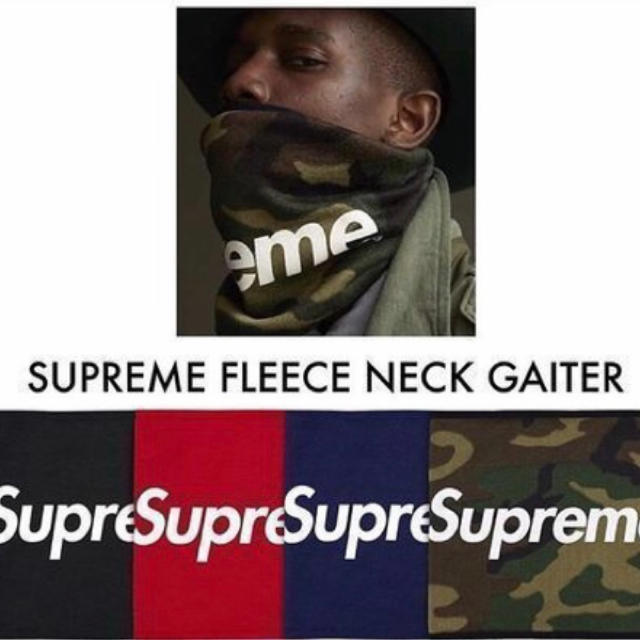 新品未使用 Supreme Fleece Neck Gaiter