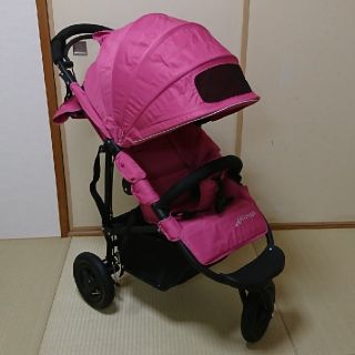 エアバギー(AIRBUGGY)のエアーバギー ココブレーキ【室内保管★美品】 リリーピンク(ベビーカー/バギー)