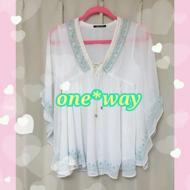 one*way(ワンウェイ)の♡キレイめシフォンチュニック♡ レディースのトップス(チュニック)の商品写真