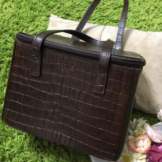 出産祝い バッグイタリア製フォクシー❤︎ レディレザーバニティバッグ 本革 - FOXEY