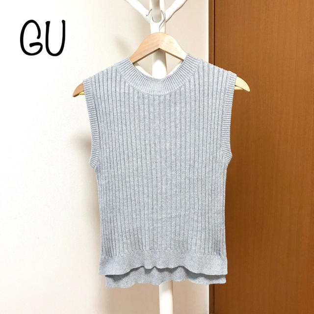 GU(ジーユー)のGU リブニット ベスト レディースのトップス(ニット/セーター)の商品写真