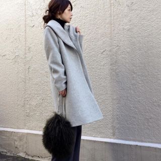 Spick \u0026 Span ショールカラー ベルト付 ロング ウールコート 美品