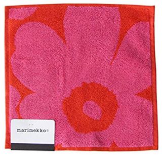 マリメッコ(marimekko)のマリメッコ marimekkウニッコピンクレッド  新品未使用 ミニタオル(ハンカチ)