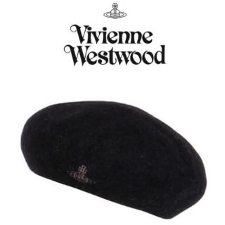 ヴィヴィアンウエストウッド(Vivienne Westwood)の値下げ！レシートVivienne Westwoodブラック ベレー帽 新品未使用(ハンチング/ベレー帽)