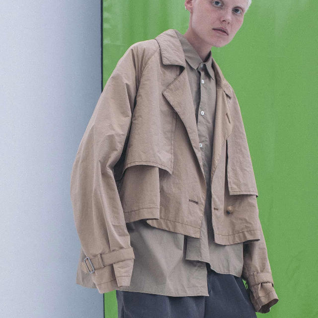 JieDa 19ss short trench jacket