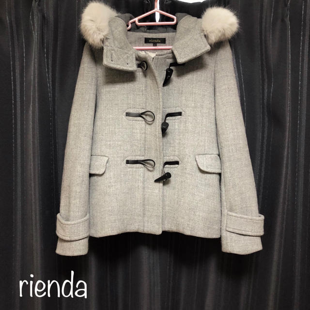 rienda(リエンダ)の限定sale‼️rienda Faux Fur wool ショートダッフルコート レディースのジャケット/アウター(ダッフルコート)の商品写真