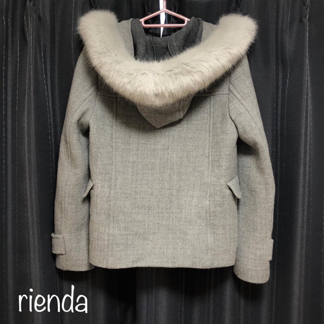 rienda(リエンダ)の限定sale‼️rienda Faux Fur wool ショートダッフルコート レディースのジャケット/アウター(ダッフルコート)の商品写真