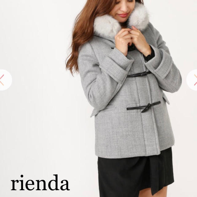 rienda(リエンダ)の限定sale‼️rienda Faux Fur wool ショートダッフルコート レディースのジャケット/アウター(ダッフルコート)の商品写真