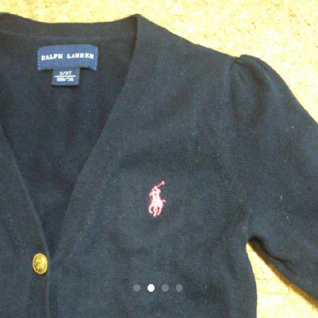 Ralph Lauren(ラルフローレン)のラルフローレン カーディガン 100 3T キッズ/ベビー/マタニティのキッズ服女の子用(90cm~)(カーディガン)の商品写真