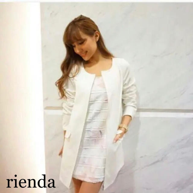 rienda   ノーカラーフロントPK CT