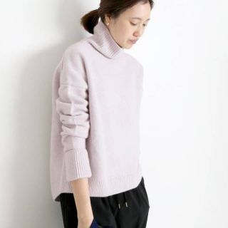 スローブイエナ(SLOBE IENA)の即決価格！値下げなし！【美品】SLOBE IENA ラクーン混 タートルニット(ニット/セーター)