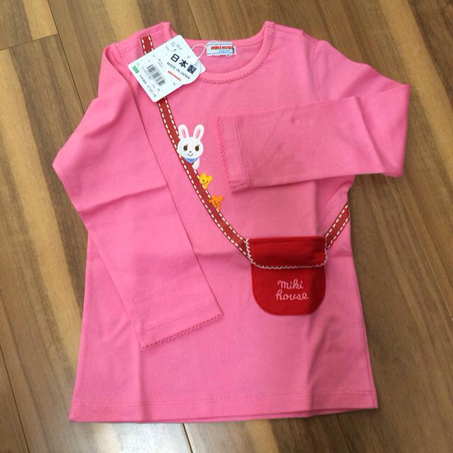 mikihouse(ミキハウス)のミキハウス ロンT ピンク 100 キッズ/ベビー/マタニティのキッズ服女の子用(90cm~)(その他)の商品写真