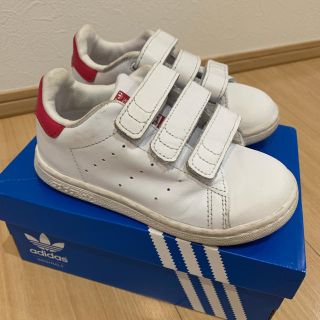 アディダス(adidas)のスタンスミス ピンク スニーカー kids 16センチ(スニーカー)