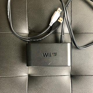 ウィーユー(Wii U)のWii U用ゲームキューブコントローラ接続タップ ブラック(その他)