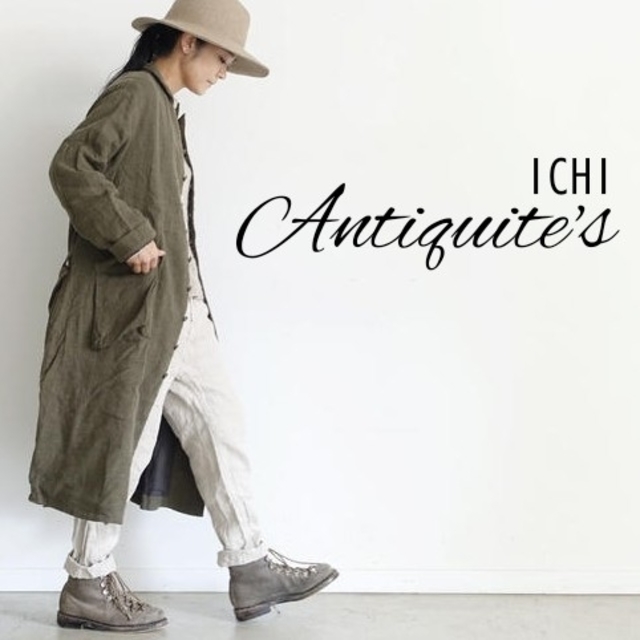 リネンウー ICHI Antiquite's リネンウールロングコート 新品の通販 by