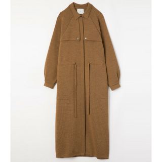 ステュディオス(STUDIOUS)のtan ニット コート ワンピース ラグランスリーブコート キャメル 18aw(ニット/セーター)