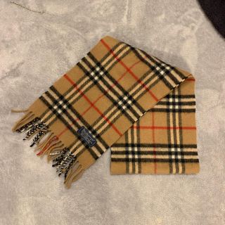 バーバリー(BURBERRY)のバーバリー 子供用チェックマフラー ベージュ(マフラー/ストール)