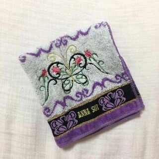 アナスイ(ANNA SUI)のANNA SUI タオルハンカチ 白(ハンカチ)