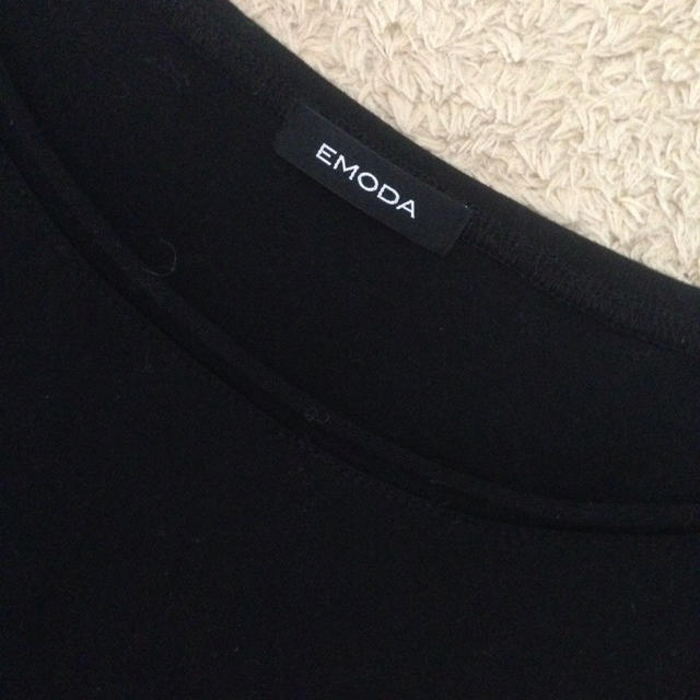EMODA(エモダ)のEMODA 黒トップス♡ レディースのトップス(Tシャツ(半袖/袖なし))の商品写真