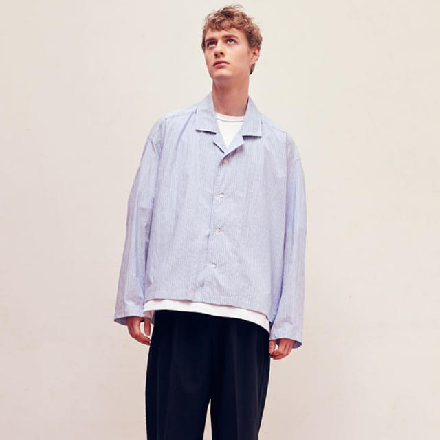 yoke  wide  shirt blouson(size s white)