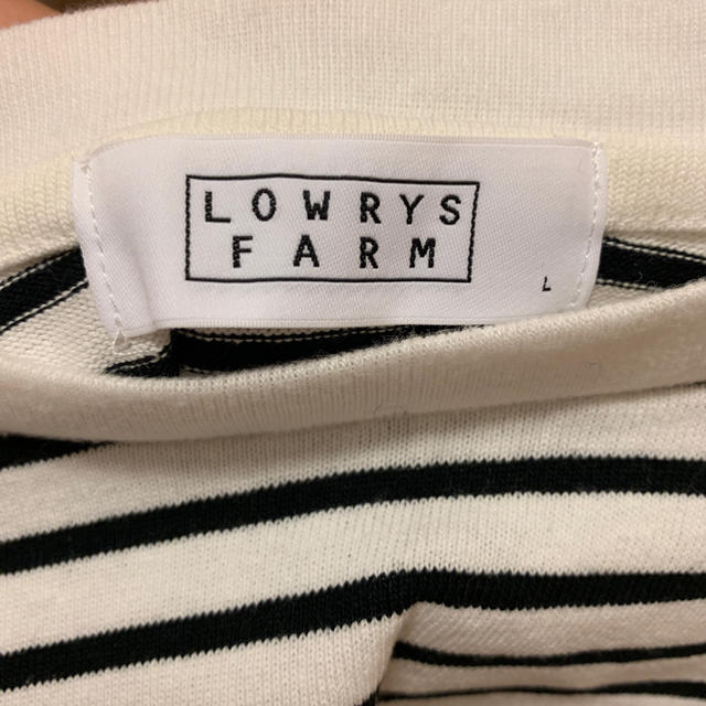 LOWRYS FARM(ローリーズファーム)のローリーズファーム  ボーダーソデBIGプルオーバー レディースのトップス(カットソー(長袖/七分))の商品写真