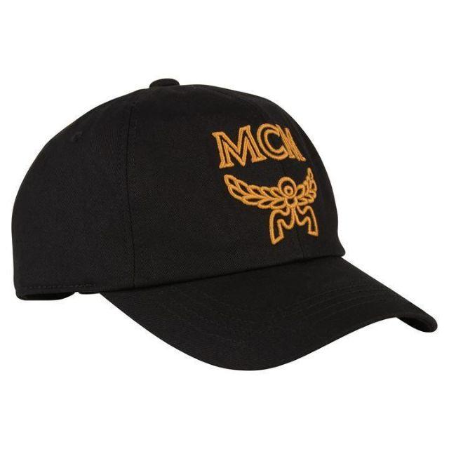 MCM(エムシーエム)の★新品正規品 MCM ブラックロゴ コットン キャップ メンズの帽子(キャップ)の商品写真