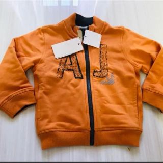 アルマーニ ジュニア(ARMANI JUNIOR)のパーカー アルマーニジュニア  ジャケット オレンジ ARMANI Jr(ジャケット/上着)