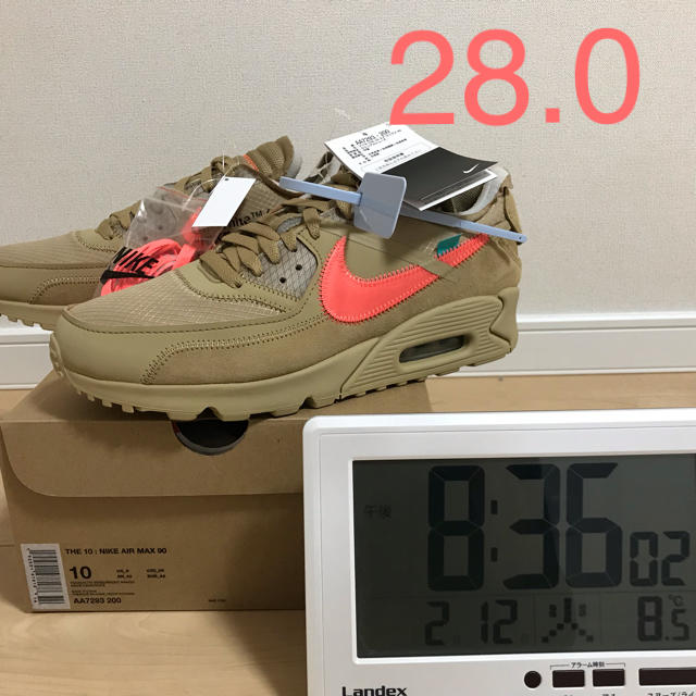 ついに再販開始！】 10 The - NIKE エア オフ-ホワイト 90 マックス