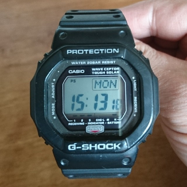 G-SHOCK(ジーショック)のGshock タフソーラ バンド新品取り替え済み メンズの時計(腕時計(デジタル))の商品写真