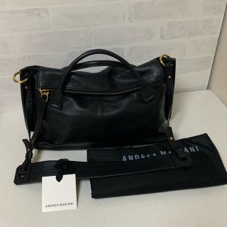 バーニーズニューヨーク(BARNEYS NEW YORK)の美品 アンドレアマビアーニ 2way バッグ 17SS 黒(ハンドバッグ)