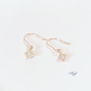 【再販 SALE】14kgf square pierce(ピアス)